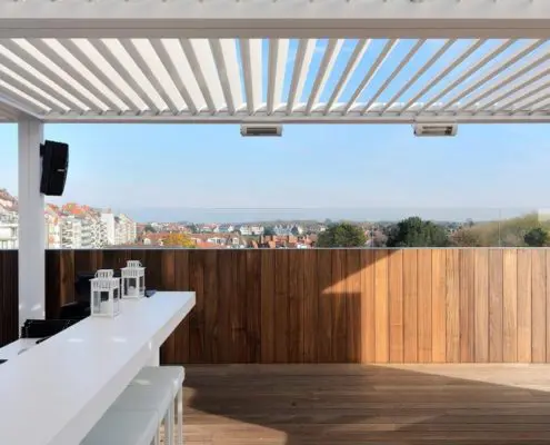Pergola Ombra, wyposażona w lamelowy dach