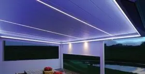 Pergola tarasowa oświetlenie