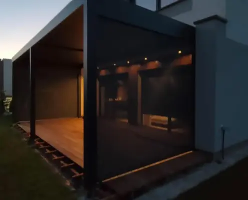 Podwójna pergola tarasowa Maresol Grande – realizacja Warszawa | Pergole tarasowe Warszawa