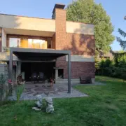 Nowoczesna pergola tarasowa SOLE – realizacja Katowice.