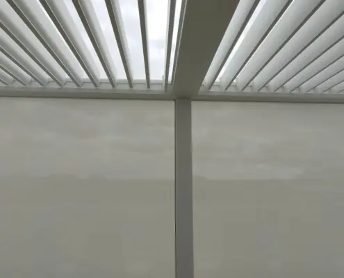 Pergola odporna na wiatr – realizacja Mielno