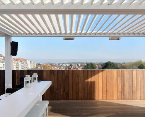 Pergola Ombra z obrotowymi lamelami dachowymi