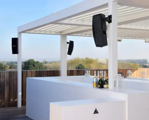 Pergola Ombra, wyposażona w lamelowy dach