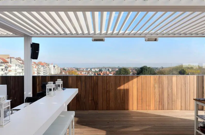 Pergola Ombra, wyposażona w lamelowy dach