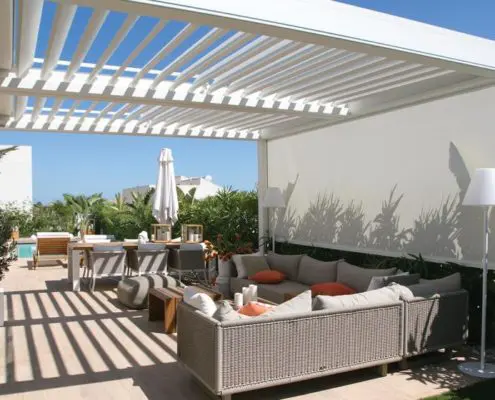 Pergola Ombra z obrotowymi lamelowym dachowymi
