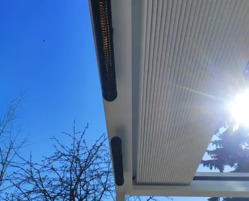 Pergola jako część projektu domu – realizacja w Warszawie – La Pergoletta